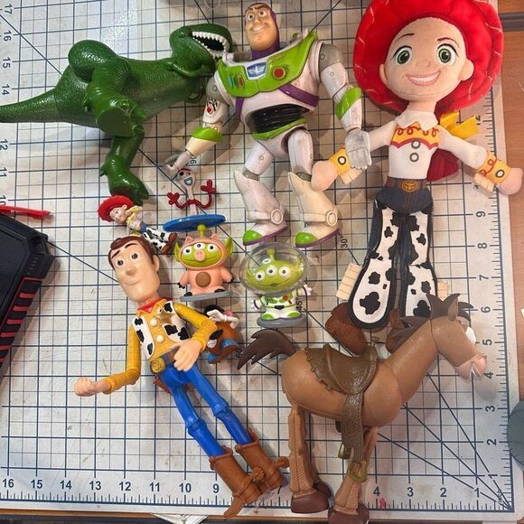 Disney Other - Disney Pixar TOY STORY figure bundle Woody Buzz Jesse Bullseye Rex. 213 9433